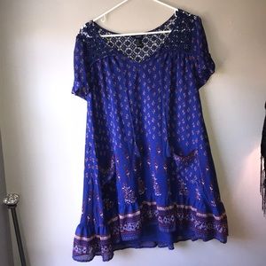 Forever 21 blue lace dress